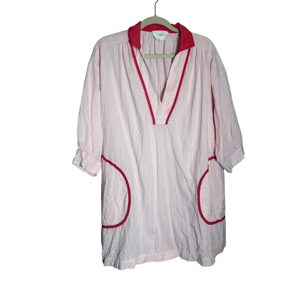 Tuckernuck Pomander Place Pink Salt Lizzie Coverup Sz. S - Picture 4 of 9